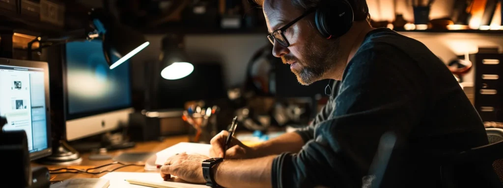 a focused illustrator crafting a concise and impactful explainer video with strategic tool-driven insights.